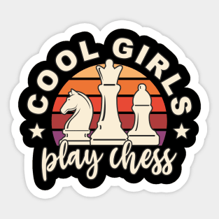 Chess Player Funny Chess Player Girls Sticker